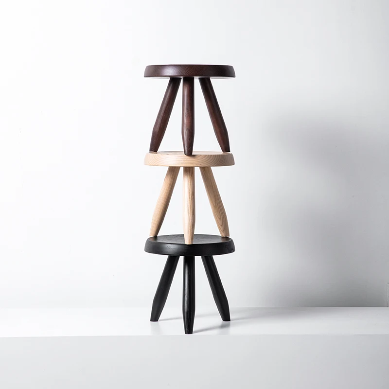 북유럽 스타일 원목 라운드 스툴 거실 가구 현관 신발  - Office Furniture At Home 리뷰 및 가격