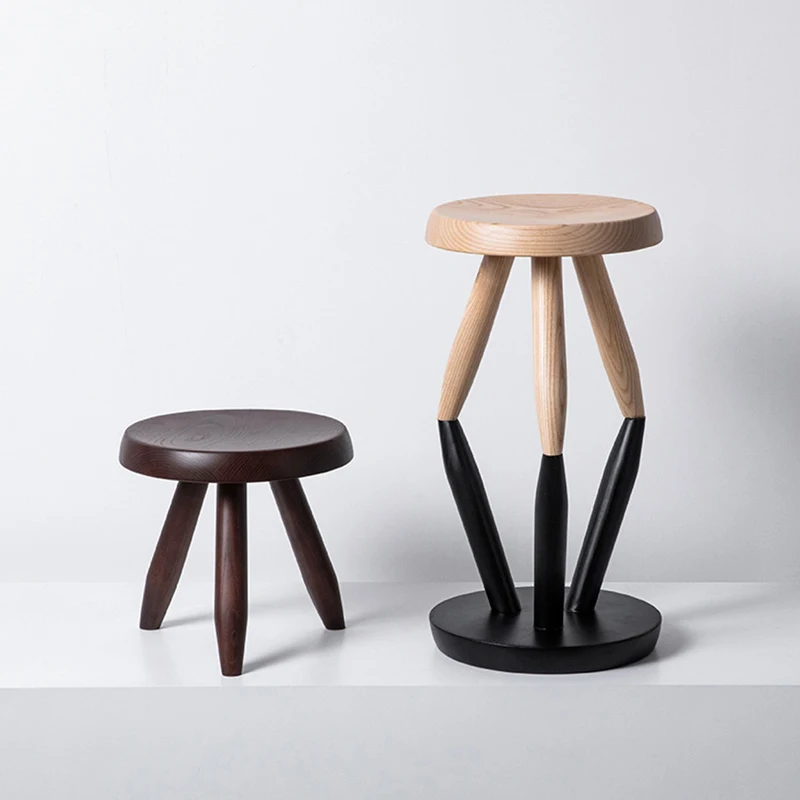 북유럽 스타일 원목 라운드 스툴 거실 가구 현관 신발  - Office Furniture At Home 리뷰 및 가격