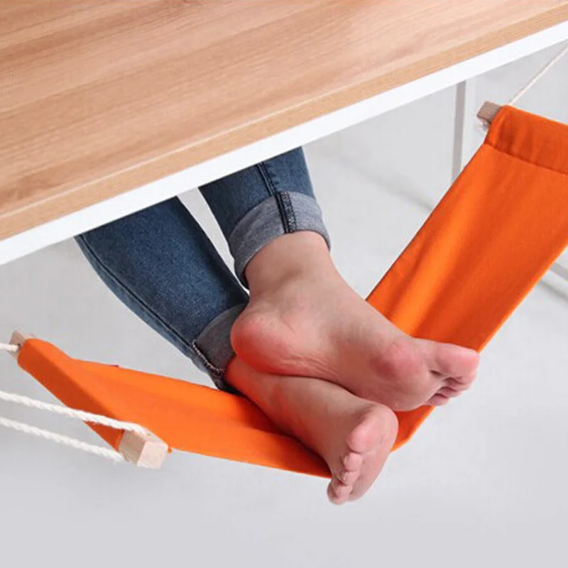 조절 가능한 폴리에스터 발 받침대 - 휴대용 책상 발  - Under Desk Hammock 리뷰 및 가격